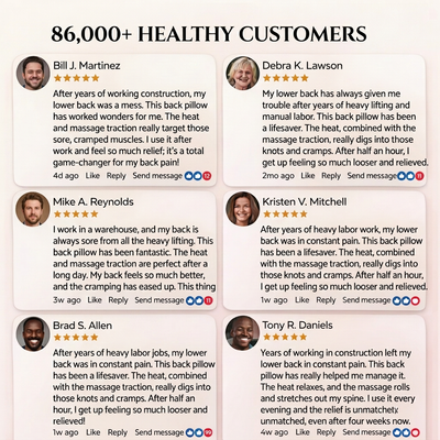 Original RestMora ZenHeat Back Pillow