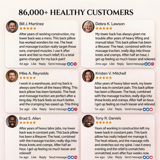 Original RestMora ZenHeat Back Pillow